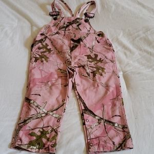 Pink Camo Bib Overalls Toddler Girl
